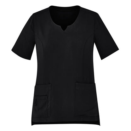 Bizcare CST942LS Womens Avery Round Neck Scrub Top