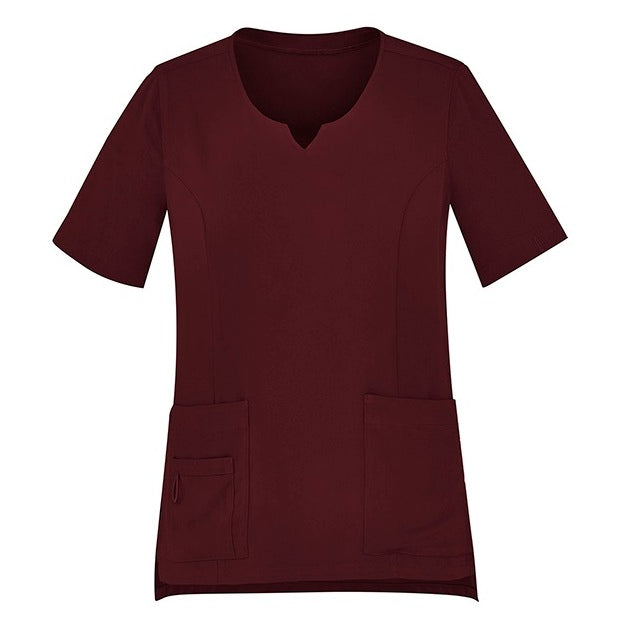 Bizcare CST942LS Womens Avery Round Neck Scrub Top