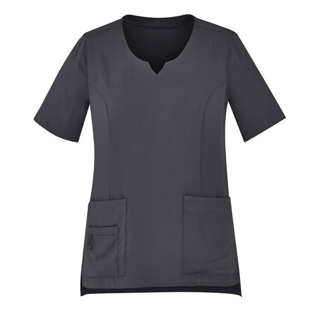 Bizcare CST942LS Womens Avery Round Neck Scrub Top