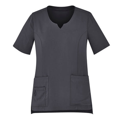Bizcare CST942LS Womens Avery Round Neck Scrub Top
