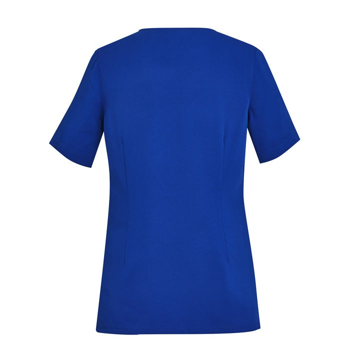 Bizcare CST942LS Womens Tailored Fit Round Neck Scrub Top