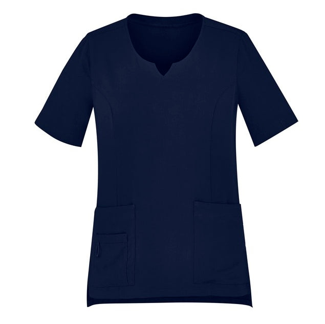 Bizcare CST942LS Womens Avery Round Neck Scrub Top