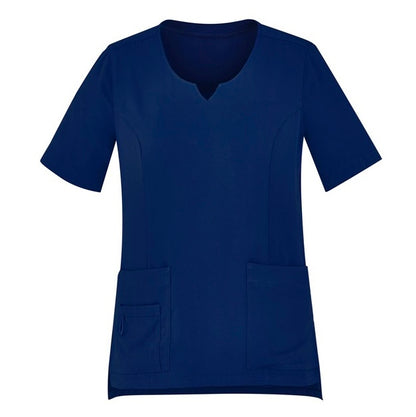 Bizcare CST942LS Womens Avery Round Neck Scrub Top