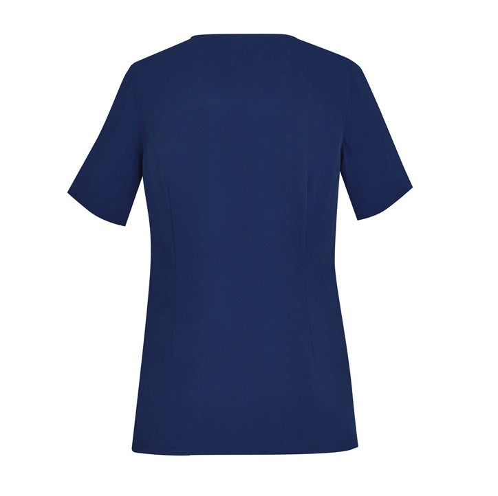 Bizcare CST942LS Womens Tailored Fit Round Neck Scrub Top