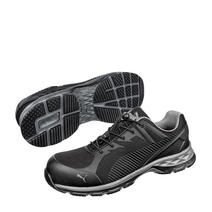 Black metal free slip resistant Puma 643837 Relay Composite Safety Jogger
