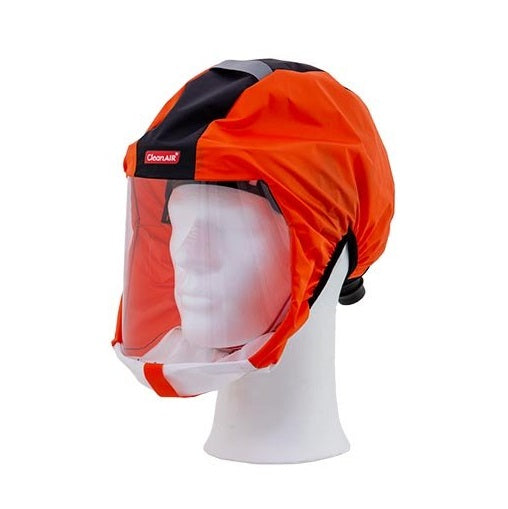 Maxisafe R720102 CleanAir Protective Short Respiratory Hood CA-1 Orange