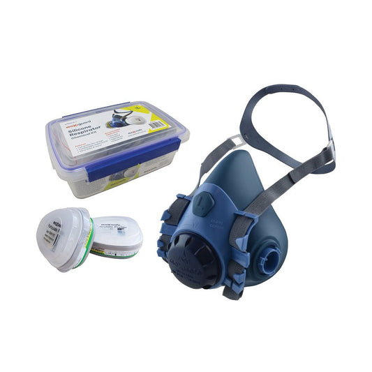 Maxisafe R7500ck Maxiguard Chemical Silicone Half Face Respirator Kit S