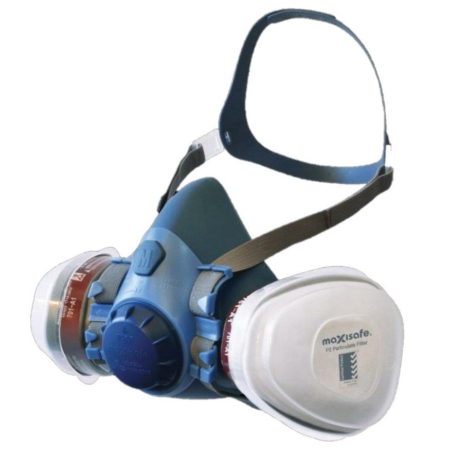 Maxisafe R7500C MaxiGuard Chemical Silicone Half Face Respirator L