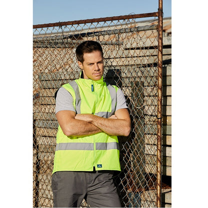 yellow reflective safety Rainbird 8553 Reversible Utility Vest