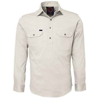 Ritemate RM100CF Closed Front Long Sleeve Shirt