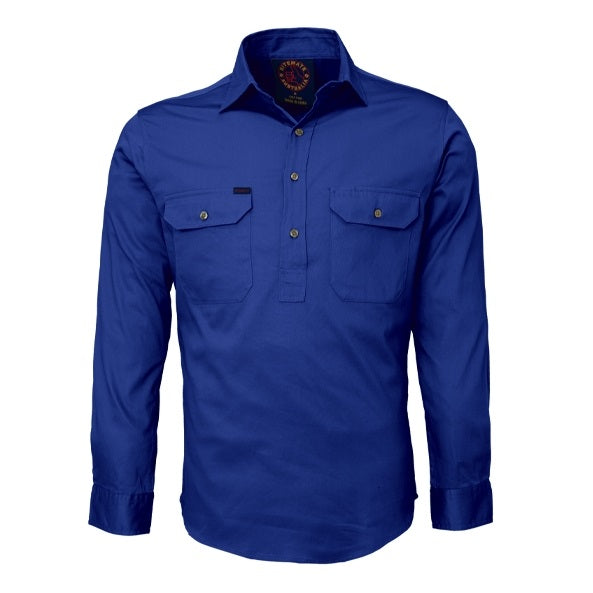 Ritemate RM100CF Closed Front Long Sleeve Shirt