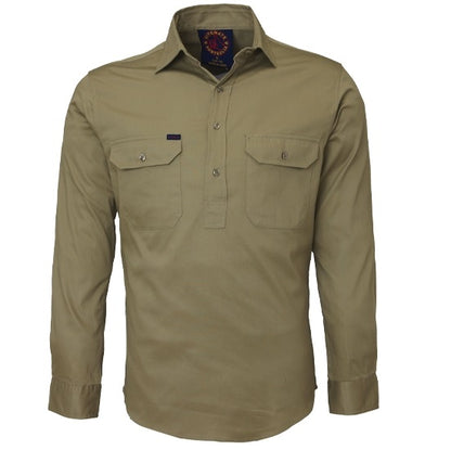 Ritemate RM100CF Closed Front Long Sleeve Shirt