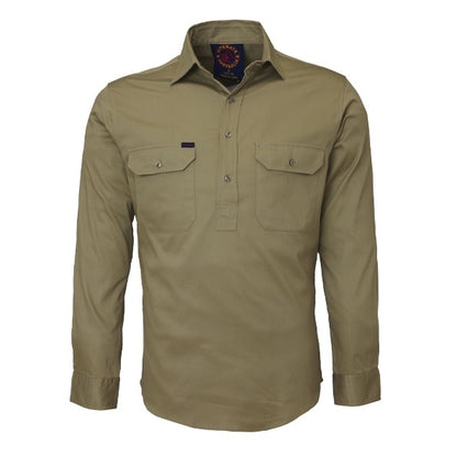 Ritemate RM100CF Closed Front Long Sleeve Shirt