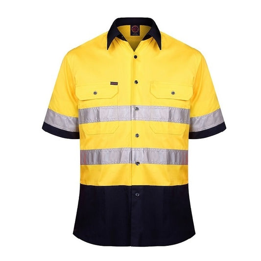 Ritemate RM107V2RS Vented Open Front Lightweight Short Sleeve 3M Tape