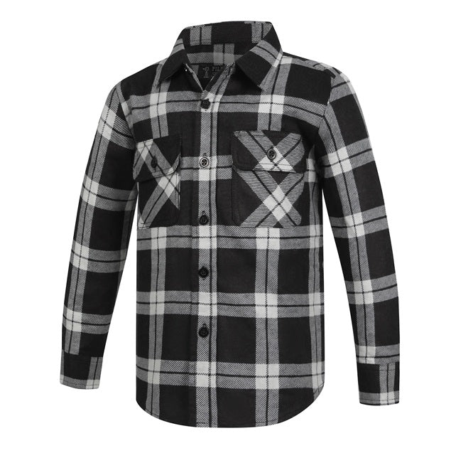 Pilbara RM123SKO Childrens Open Front Flannelette Shirt