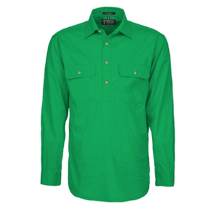 Pilbara RM200CF Mens Pilbara Closed Front Long Sleeve Shirt
