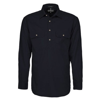 Pilbara RM200CF Mens Pilbara Closed Front Long Sleeve Shirt