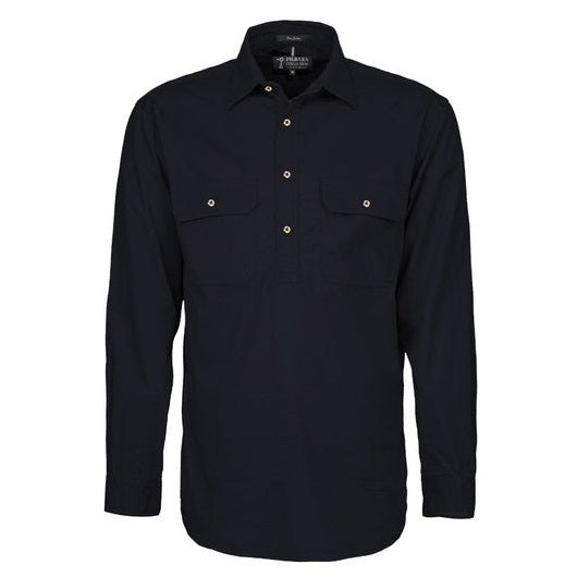 Pilbara RM200CF Mens Pilbara Closed Front Long Sleeve Shirt