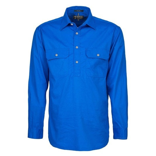 Pilbara RM200CF Mens Pilbara Closed Front Long Sleeve Shirt