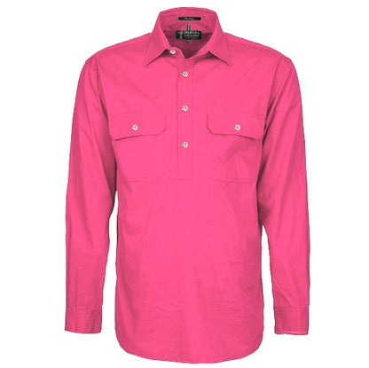 Pilbara RM200CF Mens Pilbara Closed Front Long Sleeve Shirt