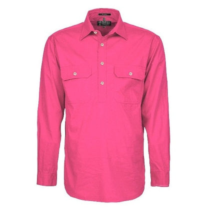 Pilbara RM200CF Mens Pilbara Closed Front Long Sleeve Shirt