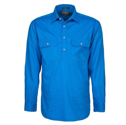 Pilbara RM200CF Mens Pilbara Closed Front Long Sleeve Shirt