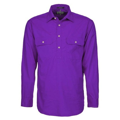 Pilbara RM200CF Mens Pilbara Closed Front Long Sleeve Shirt