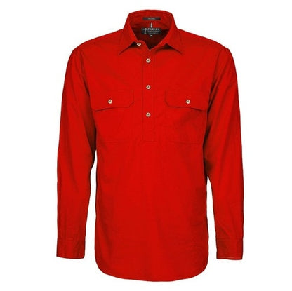 Pilbara RM200CF Mens Pilbara Closed Front Long Sleeve Shirt