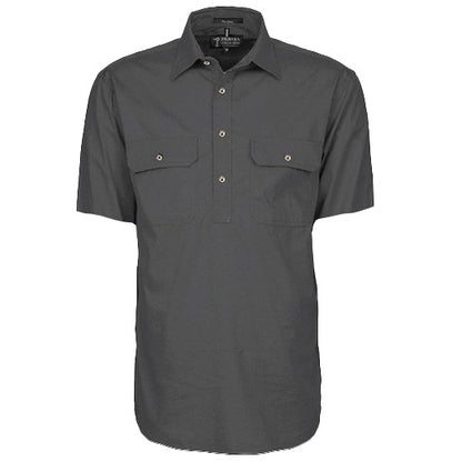 Pilbara RM200CFS Mens Closed Front Short Sleeve Lightweight Shirt