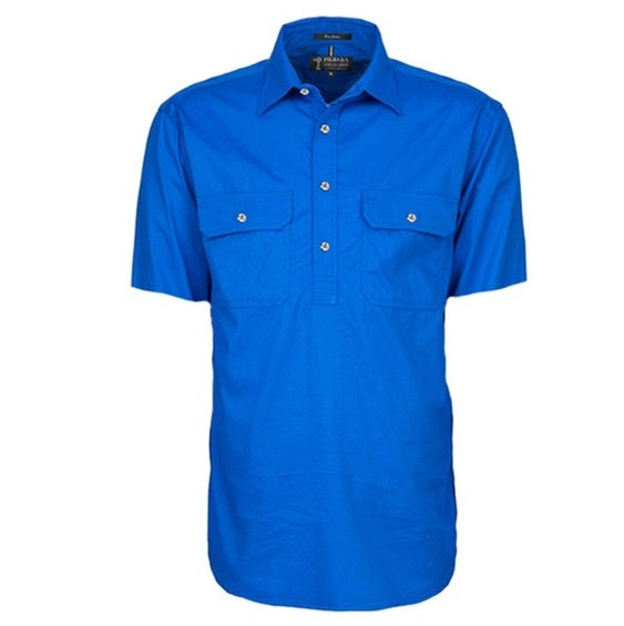 Pilbara RM200CFS Mens Closed Front Short Sleeve Lightweight Shirt