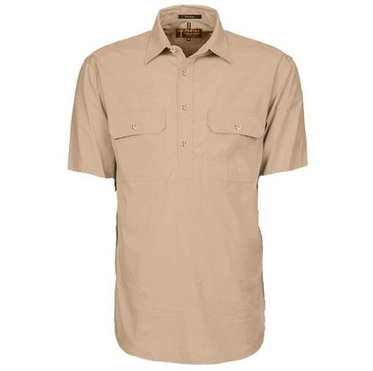 Pilbara RM200CFS Mens Closed Front Short Sleeve Lightweight Shirt
