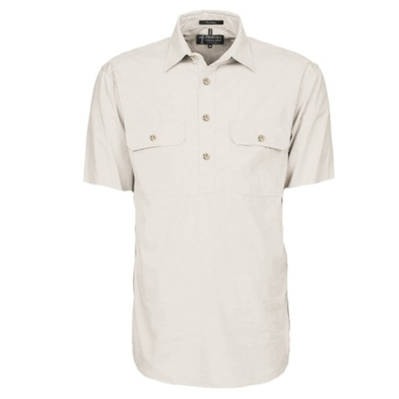 Pilbara RM200CFS Mens Closed Front Short Sleeve Lightweight Shirt