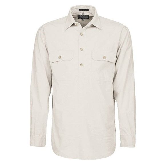Pilbara RM200CF Mens Pilbara Closed Front Long Sleeve Shirt