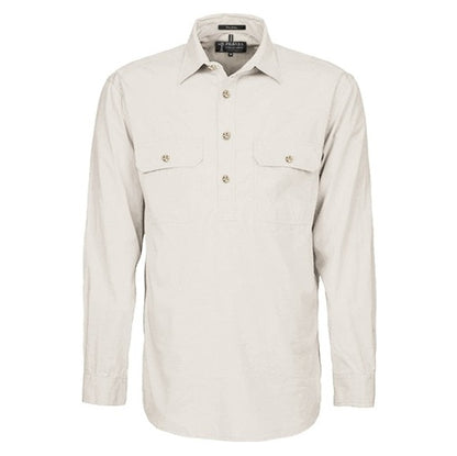Pilbara RM200CF Mens Pilbara Closed Front Long Sleeve Shirt