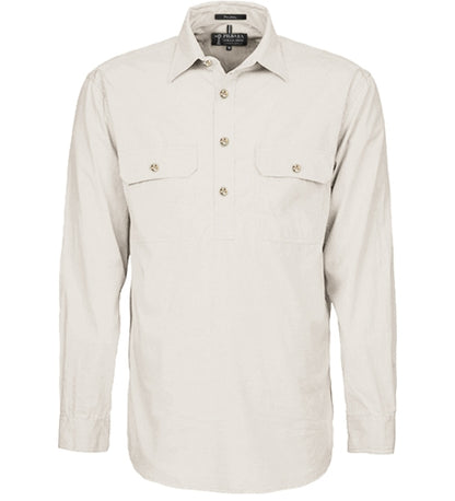 Pilbara RM800CF Heavy Weight Closed Front L/S Shirt