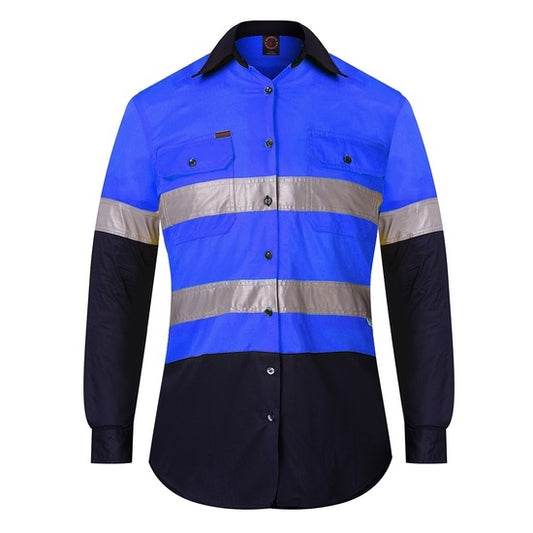 Ritemate RM208V2R Ladies Two Tone Vented Lightweight Open Front