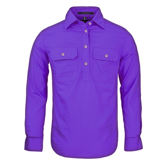 Pilbara RM300CF Womens Closed Front Long Sleeve Shirt