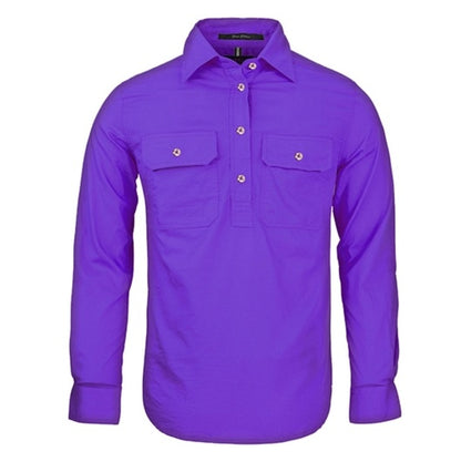 Pilbara RM300CF Womens Closed Front Long Sleeve Shirt