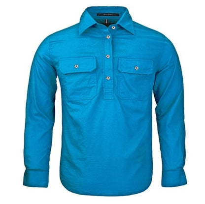 Pilbara RM400CF Kids Closed Front Long Sleeve Shirt
