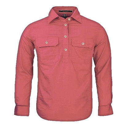 Pilbara RM400CF Kids Closed Front Long Sleeve Shirt