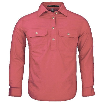 Pilbara RM400CF Kids Closed Front Long Sleeve Shirt