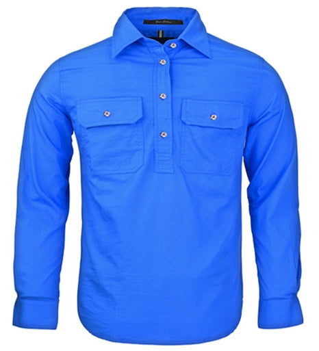 Pilbara RM400CF Kids Closed Front Long Sleeve Shirt