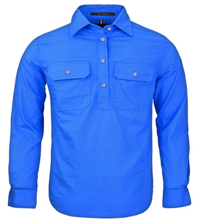 Pilbara RM400CF Kids Closed Front Long Sleeve Shirt