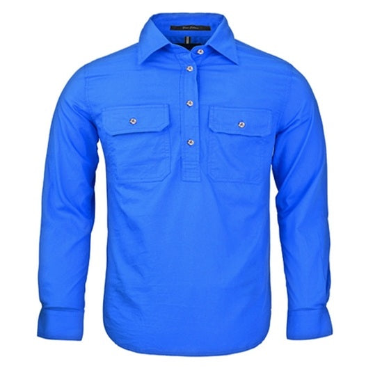 Pilbara RM400CF Kids Closed Front Long Sleeve Shirt