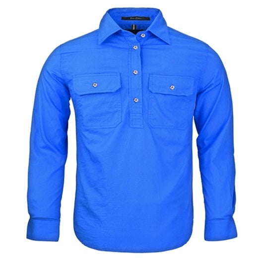 Pilbara RM400CF Kids Closed Front Long Sleeve Shirt