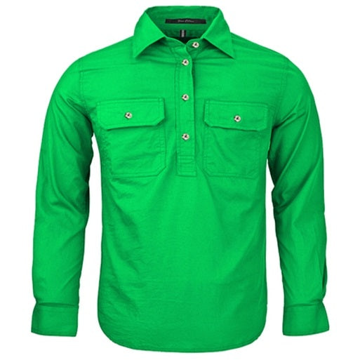 Pilbara RM400CF Kids Closed Front Long Sleeve Shirt