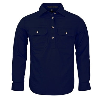 Pilbara RM400CF Kids Closed Front Long Sleeve Shirt