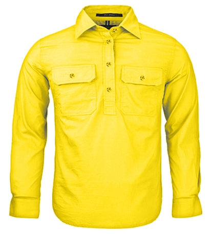Pilbara RM400CF Kids Closed Front Long Sleeve Shirt