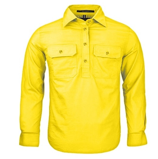 Pilbara RM400CF Kids Closed Front Long Sleeve Shirt