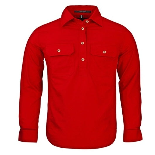 Pilbara RM400CF Kids Closed Front Long Sleeve Shirt